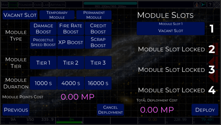 You can build your own temporary modules!